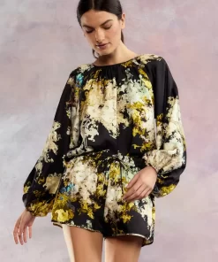 Outlet Cynthia Rowley Alice Silk Blouse Smblfl