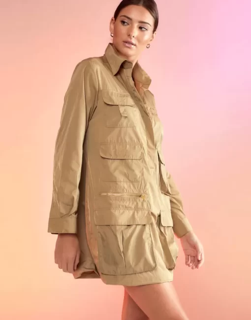 Cheap Cynthia Rowley Backpack Dress Khaki