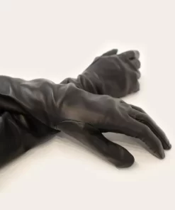 Hot Cynthia Rowley Bea Long Leather Gloves Black