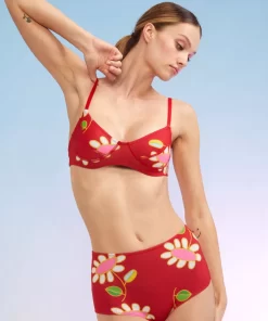 Hot Cynthia Rowley Blossom Neoprene Bikini Top Rdmlt