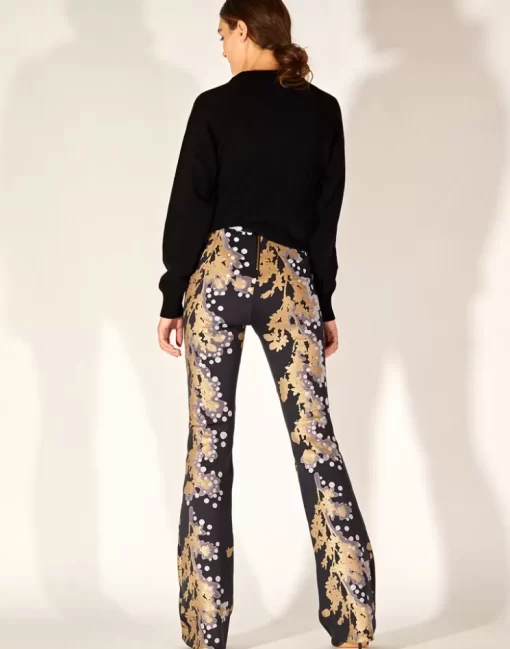 Best Cynthia Rowley Bonded Fit And Flare Pant Gldbra