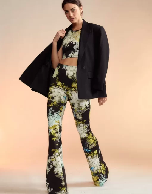 Best Cynthia Rowley Bonded Fit And Flare Pant Smblfl