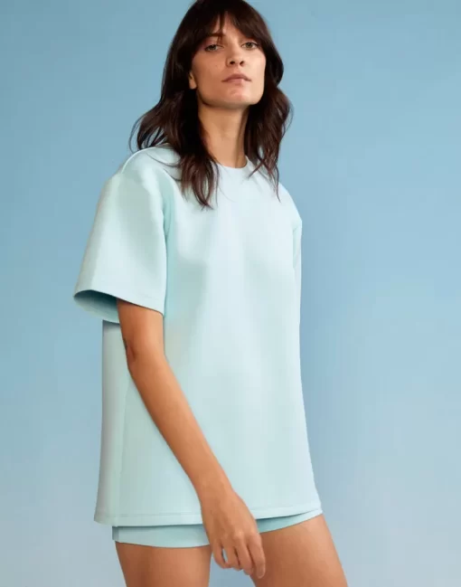 Store Cynthia Rowley Bonded Tee Blue