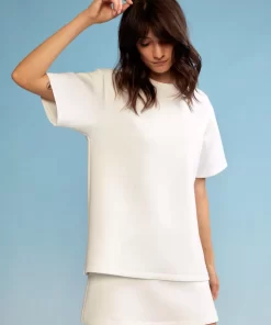 Fashion Cynthia Rowley Bonded Tee White