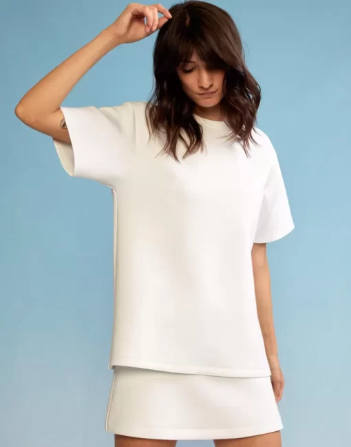 Fashion Cynthia Rowley Bonded Tee White