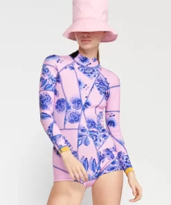 Online Cynthia Rowley Bowie Floral Wetsuit Pnkbl