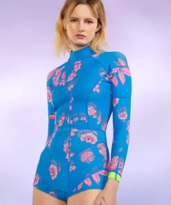 Sale Cynthia Rowley Bowie Floral Wetsuit Blpkm