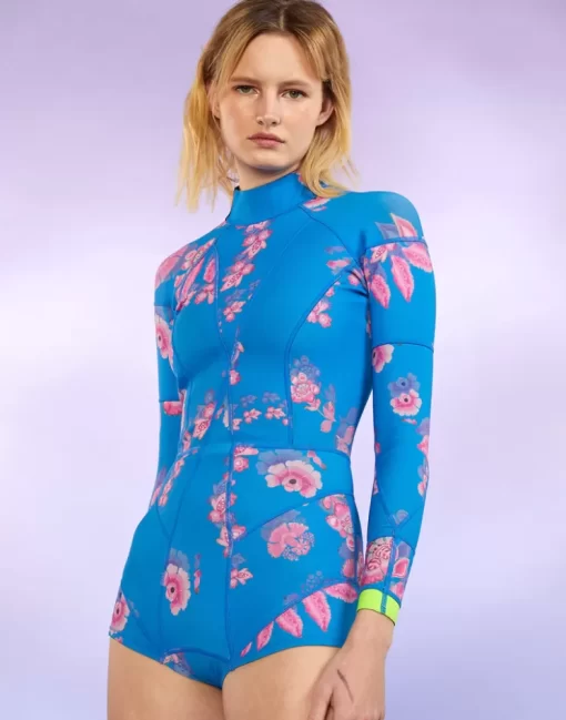 Sale Cynthia Rowley Bowie Floral Wetsuit Blpkm