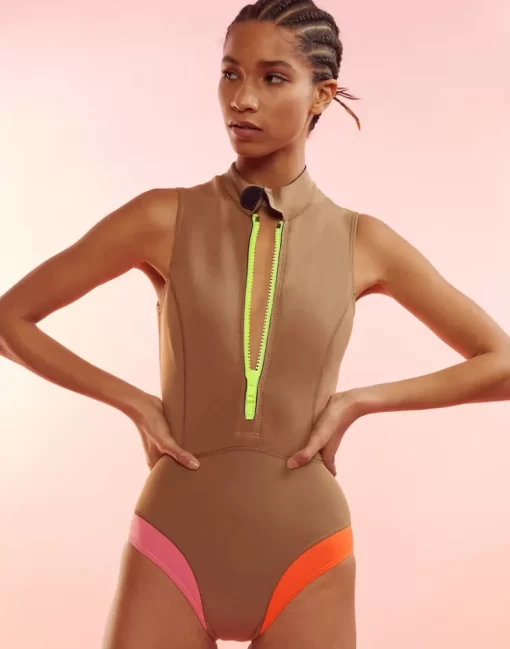 Discount Cynthia Rowley Byron Wetsuit Camel