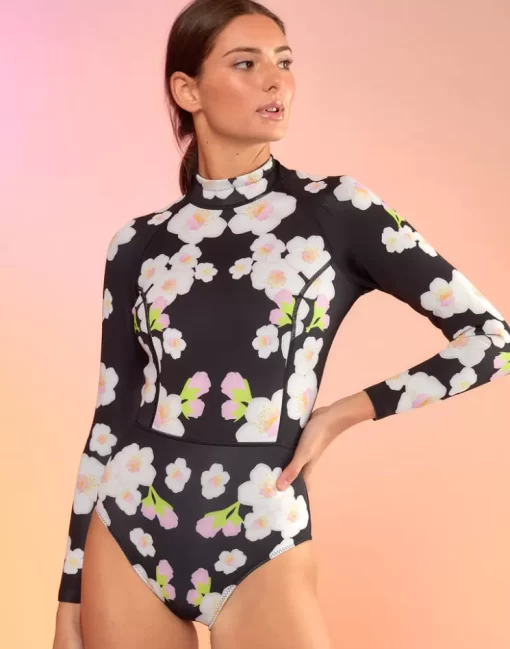 Sale Cynthia Rowley Cherry Blossom Wetsuit Bpchb