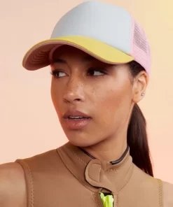 Clearance Cynthia Rowley Colorblock Trucker Hat Ylbupk