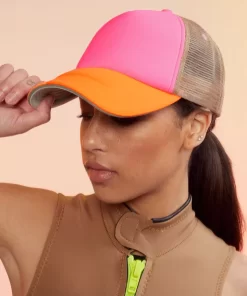 Discount Cynthia Rowley Colorblock Trucker Hat Orpktp