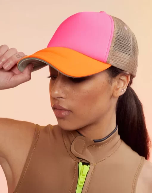 Discount Cynthia Rowley Colorblock Trucker Hat Orpktp