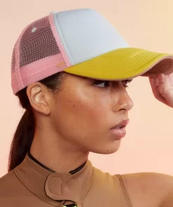 Clearance Cynthia Rowley Colorblock Trucker Hat Ylbupk