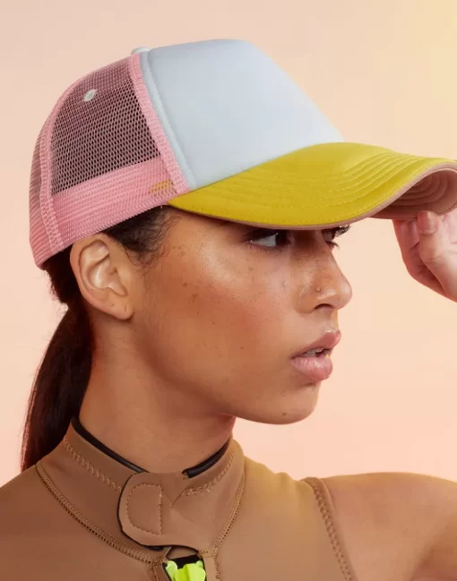 Clearance Cynthia Rowley Colorblock Trucker Hat Ylbupk