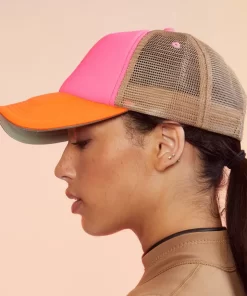 Discount Cynthia Rowley Colorblock Trucker Hat Orpktp