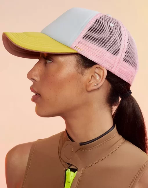 Clearance Cynthia Rowley Colorblock Trucker Hat Ylbupk