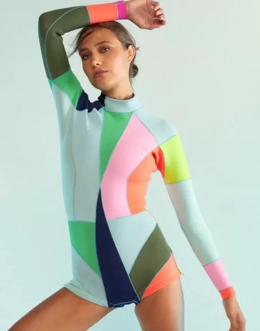 Shop Cynthia Rowley Colorblock Wetsuit Multi