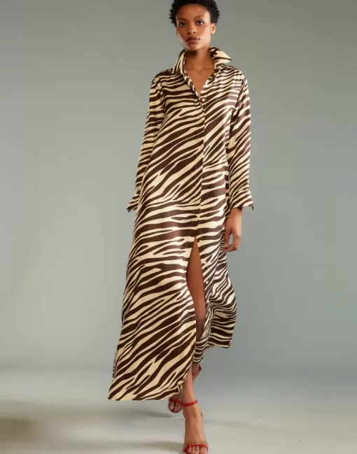 Hot Cynthia Rowley Concrete Jungle Dress Zebra