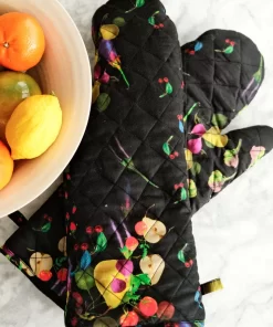 Best Sale Cynthia Rowley Cr X Kit Quilted Oven Mitt Black