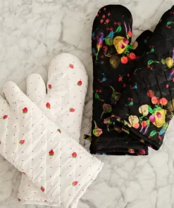 Best Sale Cynthia Rowley Cr X Kit Quilted Oven Mitt Black