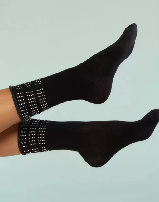 Outlet Cynthia Rowley Crystal Sport Socks Black