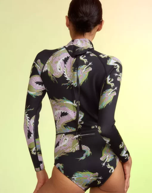 Sale Cynthia Rowley Dragon Wetsuit Blkmt