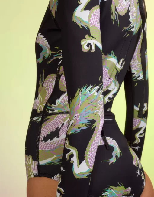 Sale Cynthia Rowley Dragon Wetsuit Blkmt