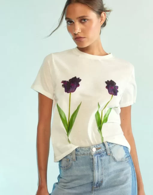 Clearance Cynthia Rowley Everyday Tees Whtbur