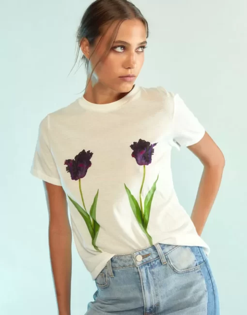 Clearance Cynthia Rowley Everyday Tees Whtbur