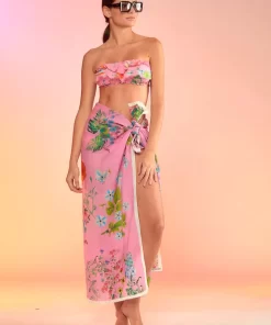 Online Cynthia Rowley Flirt Sarong Pink