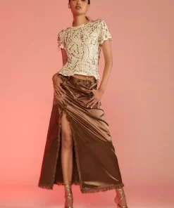 Sale Cynthia Rowley Freya Skirt Coffee