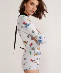 Shop Cynthia Rowley Garden Floral High Tide Wetsuit Whtbq