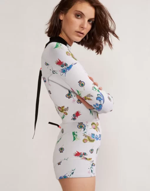 Shop Cynthia Rowley Garden Floral High Tide Wetsuit Whtbq