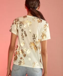 Cheap Cynthia Rowley Gold Foil T-Shirt Whgld