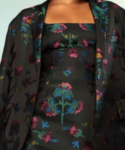 Flash Sale Cynthia Rowley Harper Jacquard Blazer Blkmt