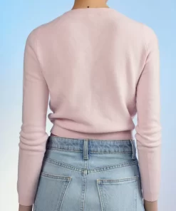 Store Cynthia Rowley Kendal Cropped Sweater Pink