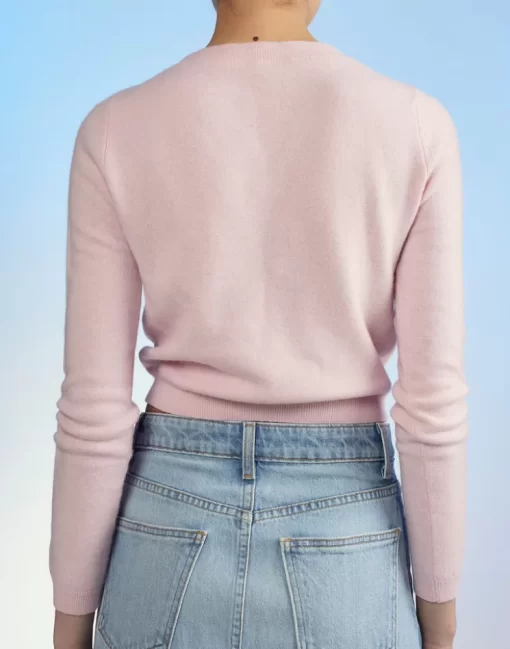 Store Cynthia Rowley Kendal Cropped Sweater Pink