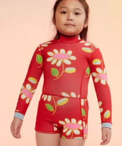 Fashion Cynthia Rowley Kids Floral Wetsuit Red