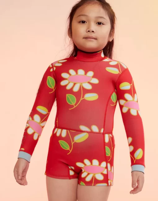 Fashion Cynthia Rowley Kids Floral Wetsuit Red