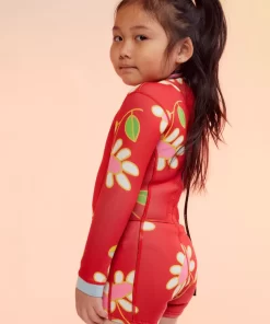 Fashion Cynthia Rowley Kids Floral Wetsuit Red