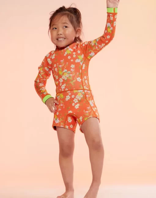 Flash Sale Cynthia Rowley Kids Floral Wetsuit Orgmt