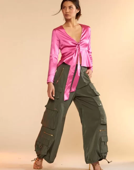 Outlet Cynthia Rowley Kim Cargo Pant Drkgr