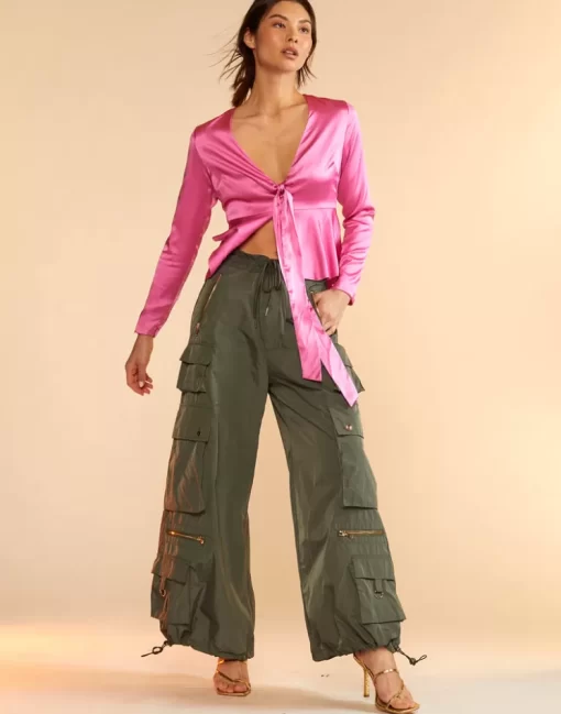 Outlet Cynthia Rowley Kim Cargo Pant Drkgr