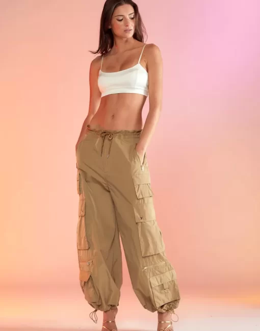 Shop Cynthia Rowley Kim Cargo Pant Khaki