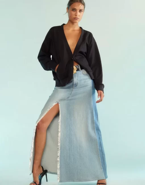 Fashion Cynthia Rowley Kyla Skirt Denim