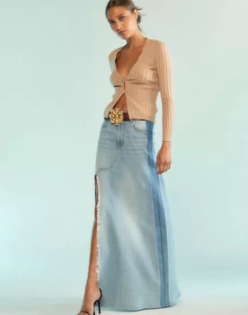 Fashion Cynthia Rowley Kyla Skirt Denim