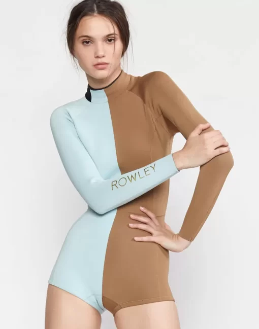 Best Cynthia Rowley Logan Colorblock Wetsuit Sky Blue