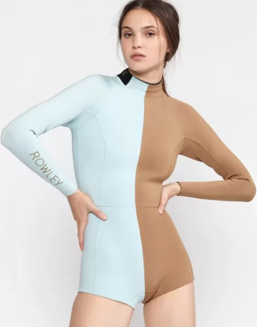 Best Cynthia Rowley Logan Colorblock Wetsuit Sky Blue