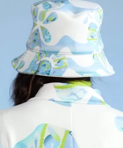 Cheap Cynthia Rowley Neoprene Bucket Hat Whtmt